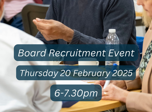 Board recruitment event 2025 poster 